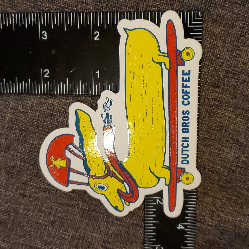 Weiner Dog Dutch Bros sticker stickers